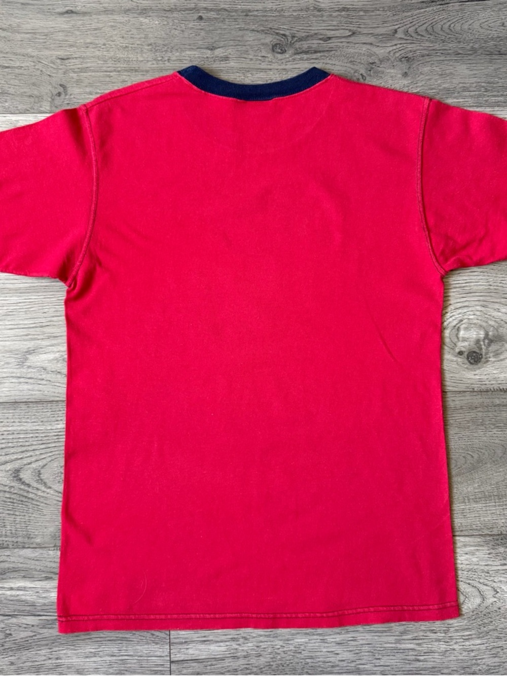 Vintage 90s Nautical Lighthouse Embroidered Ringer Tee - Size Medium - Picture 6 of 6